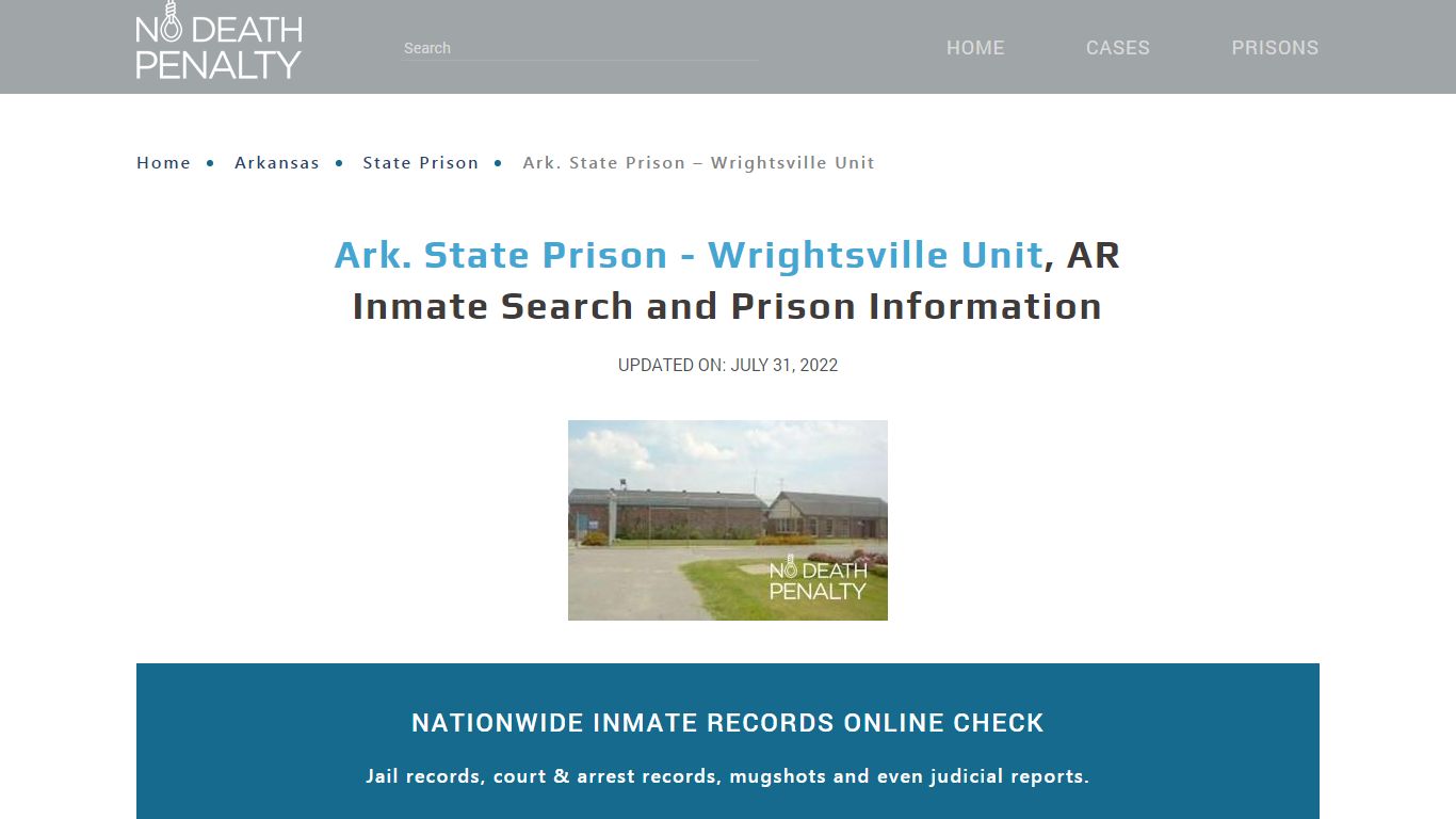 Ark. State Prison - Wrightsville Unit, AR Inmate Search ...